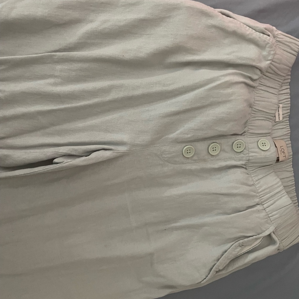 Light Blue Button-Up Pants - Picture 2 of 4